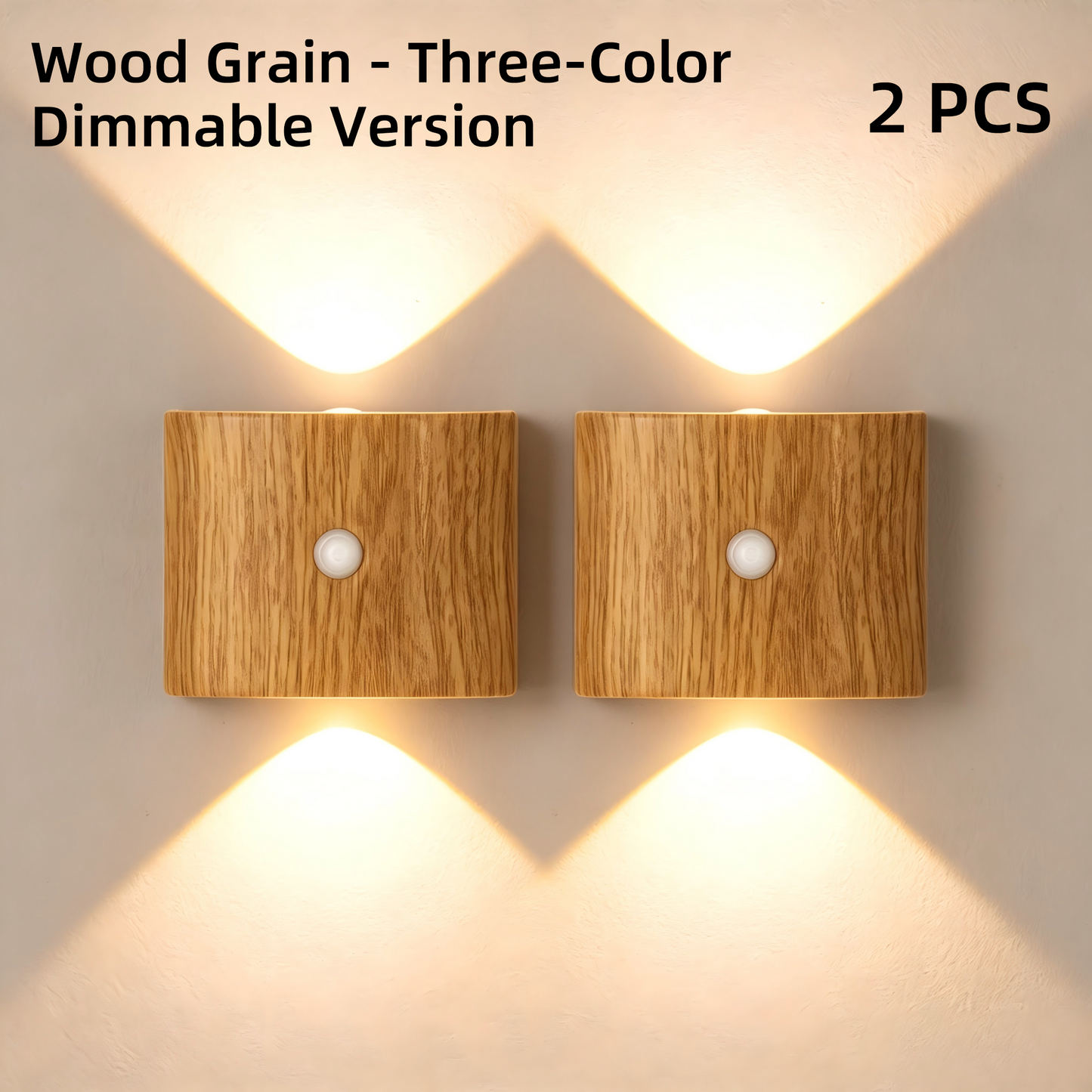 New Rechargeable Magnetic Motion-Sensor Wall Light – Wire-Free; Suitable as a Bedroom Bedside Reading Light or Ambient Light