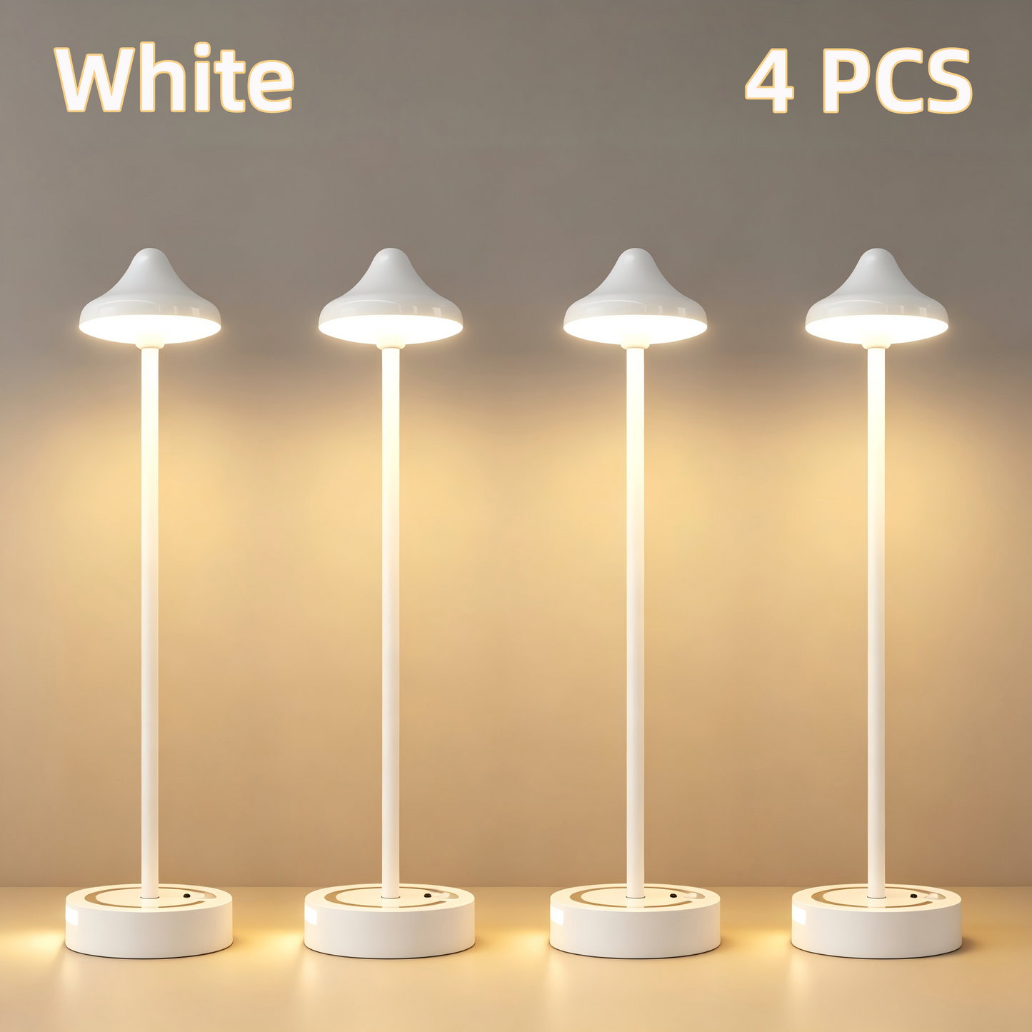 Creative Bedroom Decor: Motion-Sensing LED Table Lamp with Touch Control & Rechargeable Battery – Walnut Wood Ambient Desk Lamp for Hotels & Homes